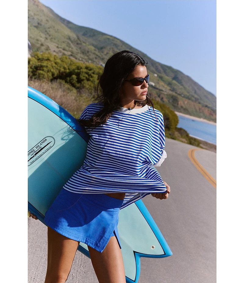 FP Movement Stripe Tackle Crew Neck Short Sleeve Tee