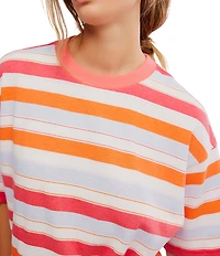 FP Movement Stripe Tackle Crew Neck Short Sleeve Tee