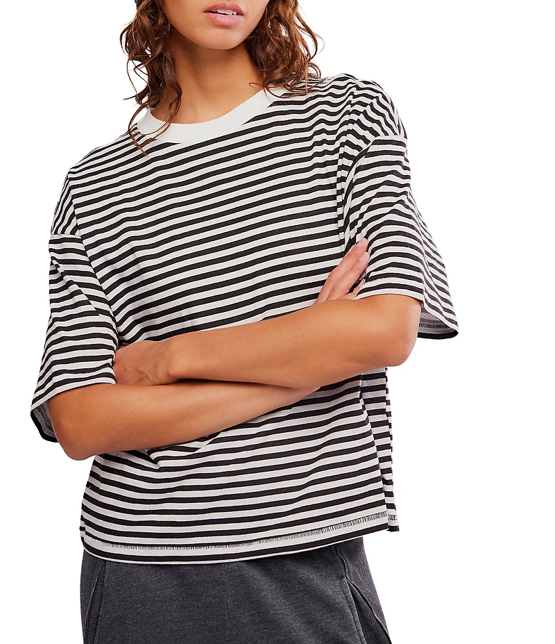 FP Movement Stripe Tackle Crew Neck Short Sleeve Tee