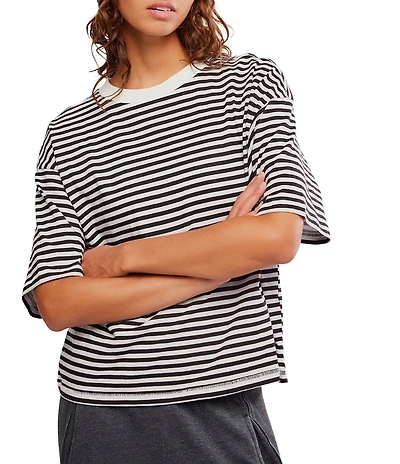 FP Movement Stripe Tackle Crew Neck Short Sleeve Tee