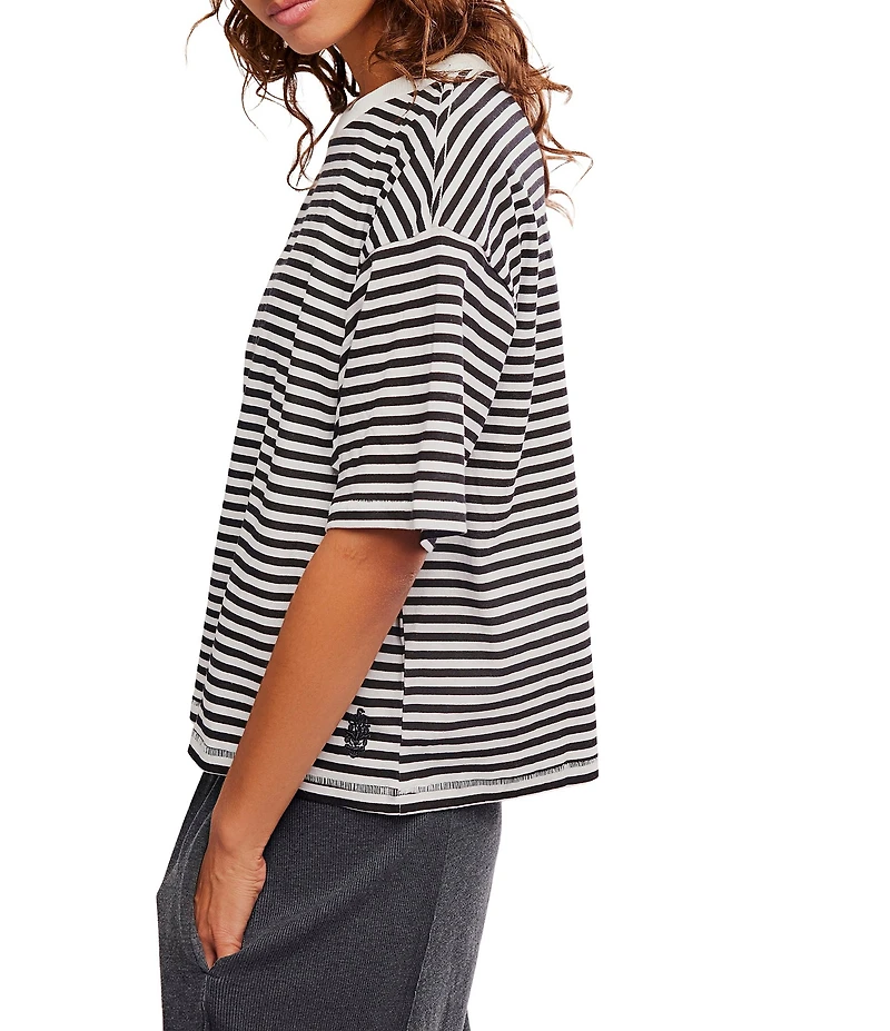 FP Movement Stripe Tackle Crew Neck Short Sleeve Tee