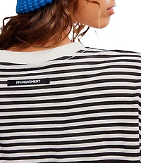 FP Movement Stripe Tackle Crew Neck Short Sleeve Tee