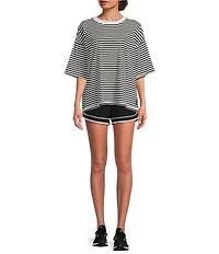 FP Movement Stripe Tackle Crew Neck Short Sleeve Tee