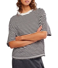 FP Movement Stripe Tackle Crew Neck Short Sleeve Tee