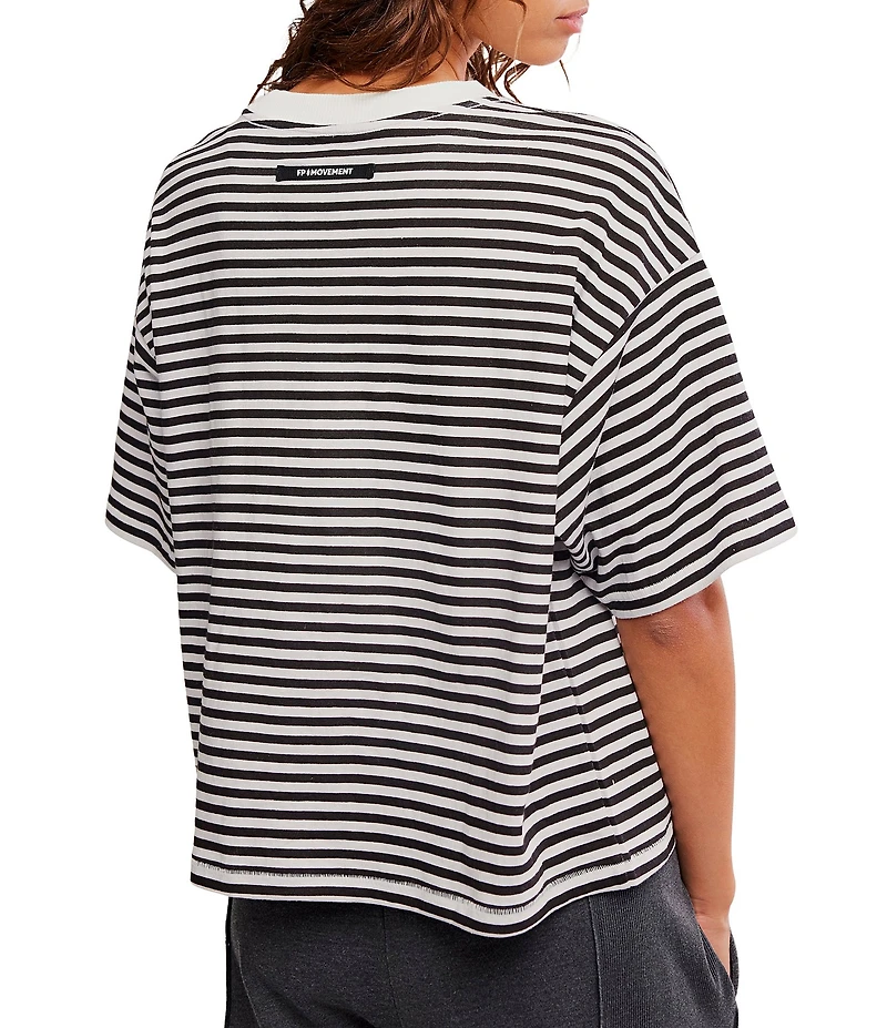 FP Movement Stripe Tackle Crew Neck Short Sleeve Tee