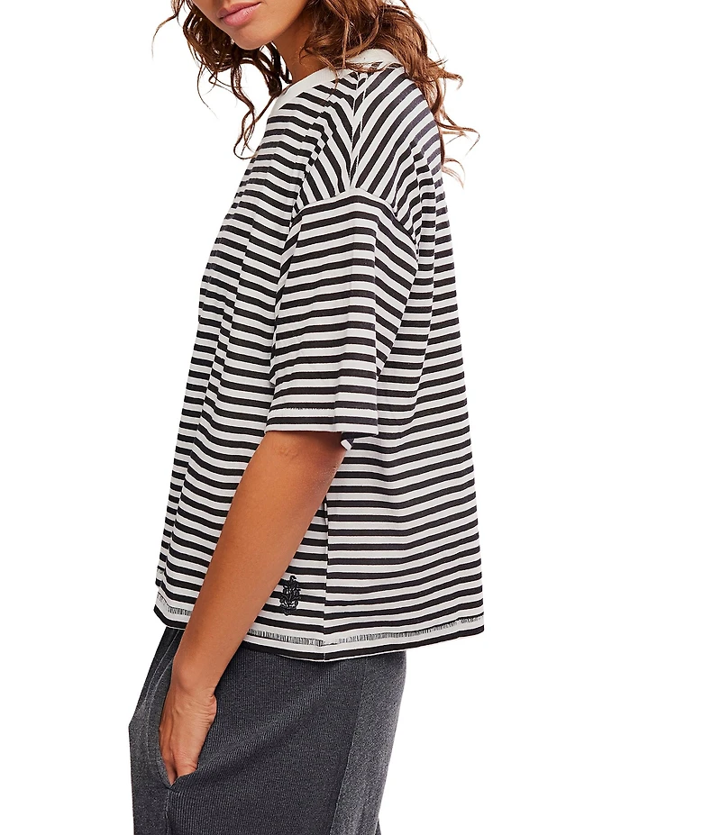 FP Movement Stripe Tackle Crew Neck Short Sleeve Tee