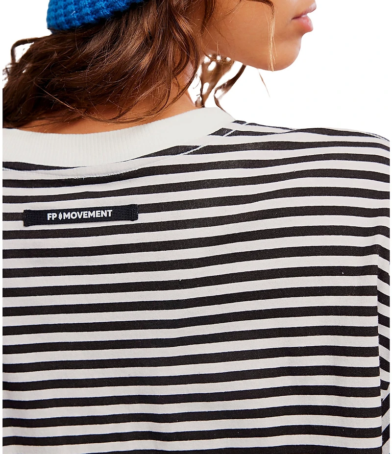 FP Movement Stripe Tackle Crew Neck Short Sleeve Tee
