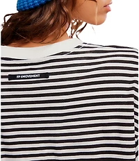 FP Movement Stripe Tackle Crew Neck Short Sleeve Tee