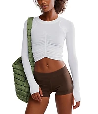 FP Movement Tempo Ruched Crew Neck Long Sleeve Top