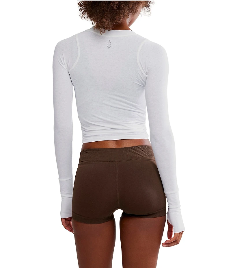 FP Movement Tempo Ruched Crew Neck Long Sleeve Top