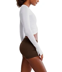 FP Movement Tempo Ruched Crew Neck Long Sleeve Top