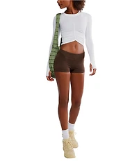FP Movement Tempo Ruched Crew Neck Long Sleeve Top