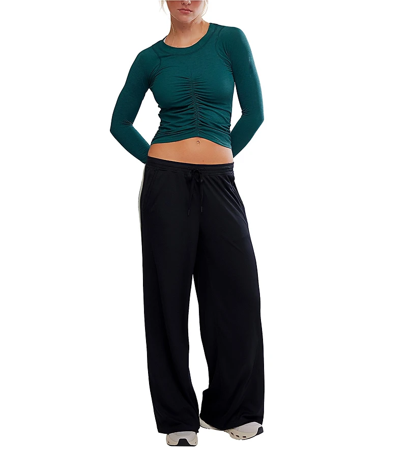 FP Movement Tempo Ruched Crew Neck Long Sleeve Top