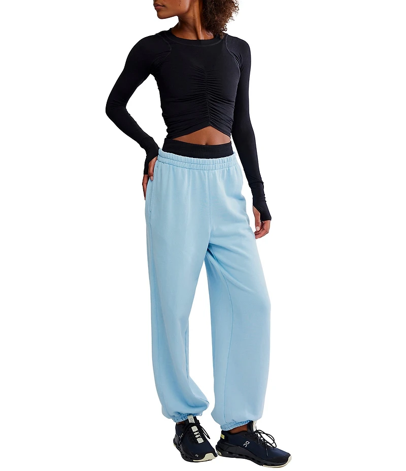 FP Movement Tempo Ruched Crew Neck Long Sleeve Top