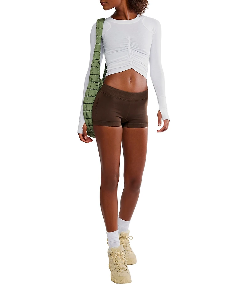 FP Movement Tempo Ruched Crew Neck Long Sleeve Top