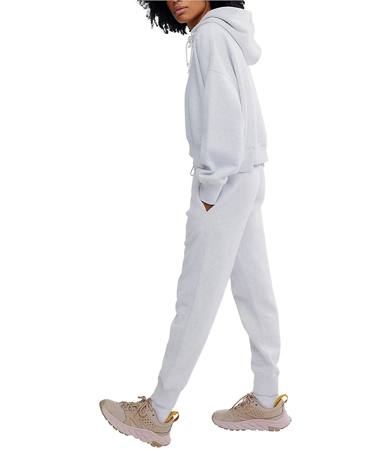 FP Movement Undefeated Hooded Long Sleeve Cropped Sweatshirt & High Rise Sweat Pants Set