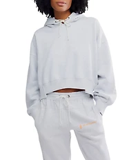 FP Movement Undefeated Hooded Long Sleeve Cropped Sweatshirt & High Rise Sweat Pants Set