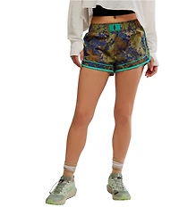 FP Movement Varsity Blues Floral Print Mid Rise Shorts