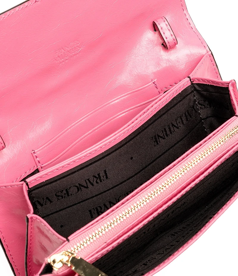 FRANCES VALENTINE Crossbody Accordion Buckled Wallet