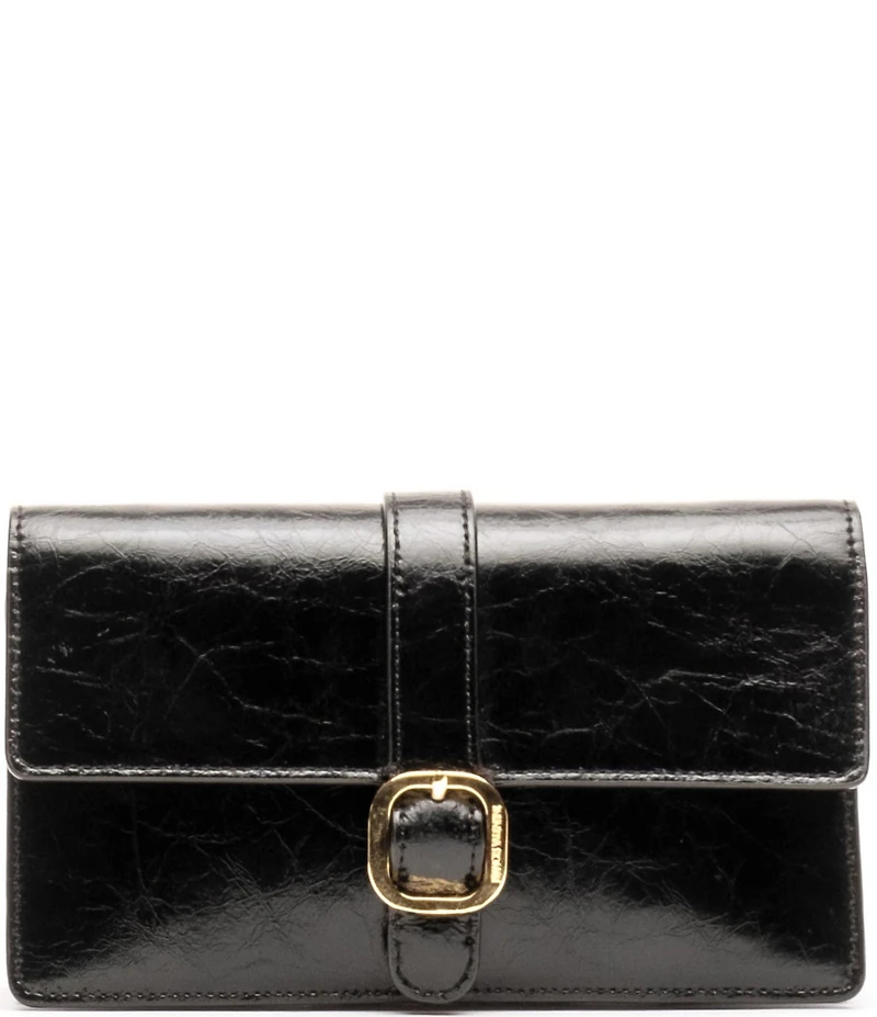 FRANCES VALENTINE Crossbody Accordion Buckled Wallet