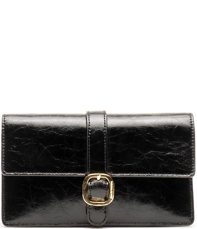 FRANCES VALENTINE Crossbody Accordion Buckled Wallet