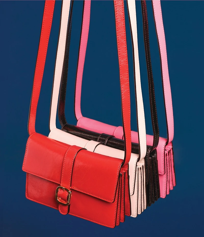 FRANCES VALENTINE Crossbody Accordion Buckled Wallet