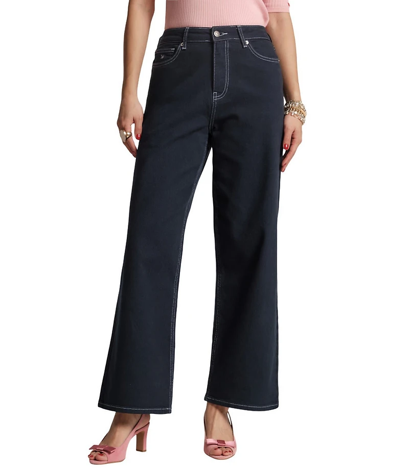 FRANCES VALENTINE Ace Denim Wide Leg Jeans