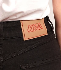 FRANCES VALENTINE Ace Stretch Denim Straight Wide Leg Jeans