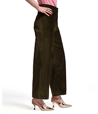FRANCES VALENTINE Ace Velvet High Rise Wide Leg Pants