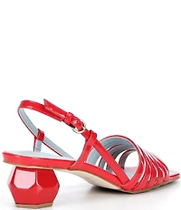 FRANCES VALENTINE Ally Vegan Leather Dome Heel Dress Sandals