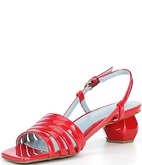 FRANCES VALENTINE Ally Vegan Leather Dome Heel Dress Sandals