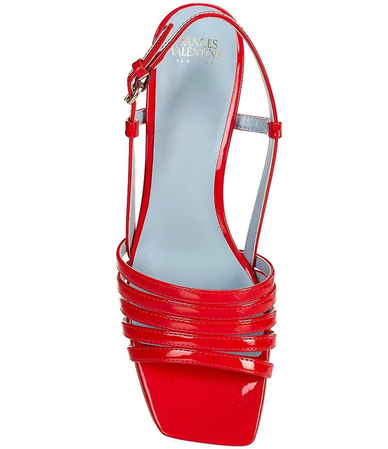 FRANCES VALENTINE Ally Vegan Leather Dome Heel Dress Sandals
