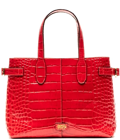 FRANCES VALENTINE Amalie Crocodile Leather Tote Bag