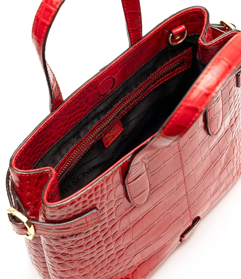FRANCES VALENTINE Amalie Crocodile Leather Tote Bag