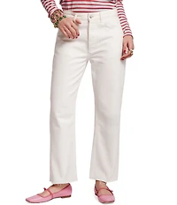 FRANCES VALENTINE Andy Denim Mid-Rise Cropped Boyfriend Jeans