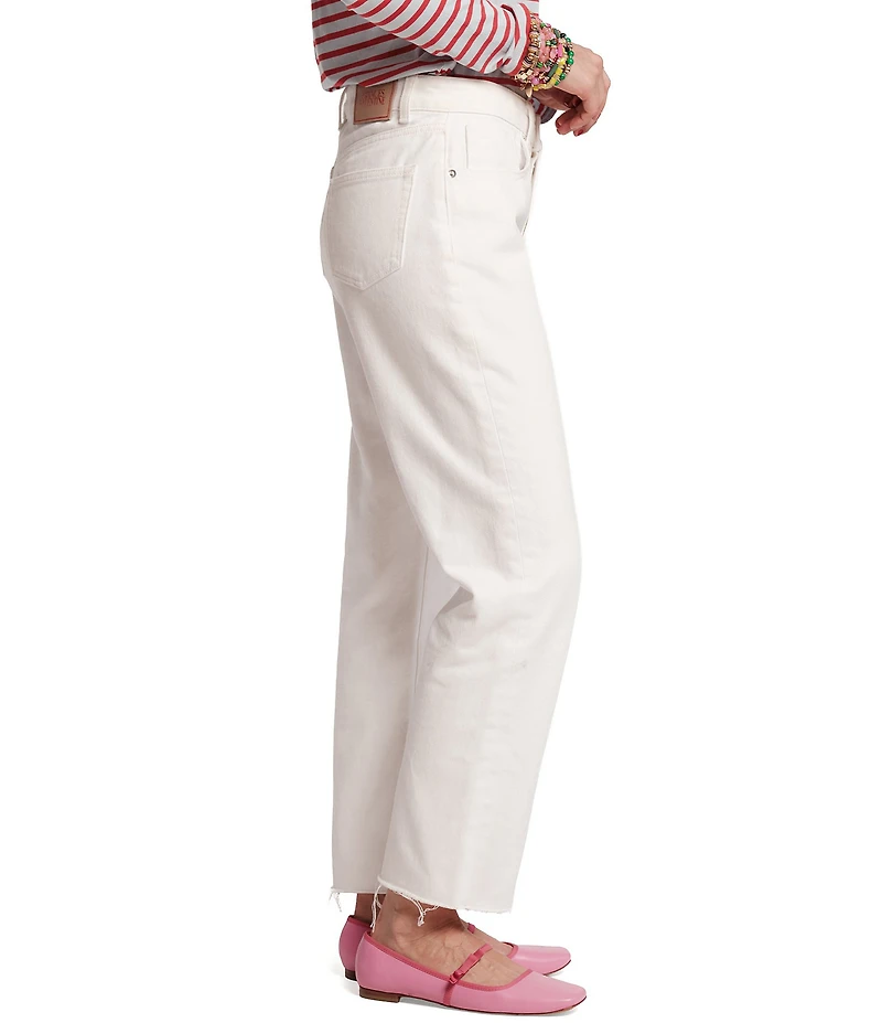 FRANCES VALENTINE Andy Denim Mid-Rise Cropped Boyfriend Jeans