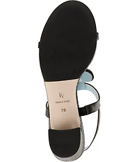 FRANCES VALENTINE Bianca Nappa Leather Slingback Block Heel Sandals