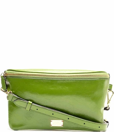 FRANCES VALENTINE Billie Crinkle Leather Sling Crossbody Bag