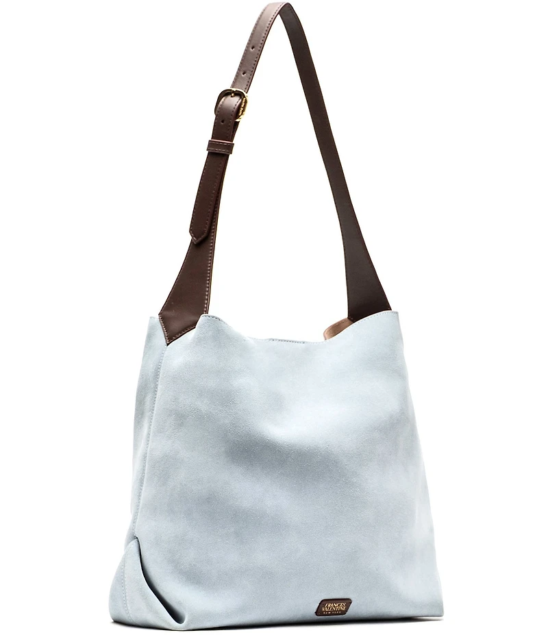 FRANCES VALENTINE Brynn Suede Hobo Shoulder Bag