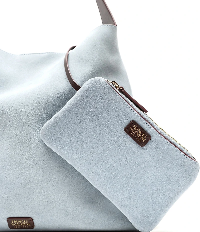 FRANCES VALENTINE Brynn Suede Hobo Shoulder Bag