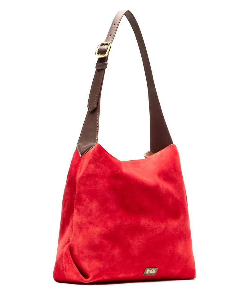 FRANCES VALENTINE Brynn Suede Hobo Shoulder Bag