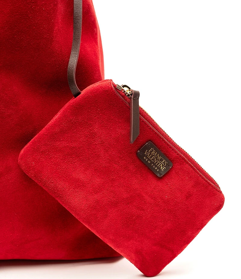 FRANCES VALENTINE Brynn Suede Hobo Shoulder Bag