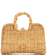 FRANCES VALENTINE Buzzy Basket Wicker Frame Bag