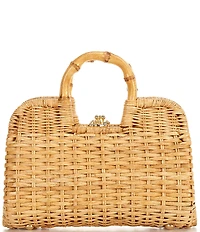 FRANCES VALENTINE Buzzy Basket Wicker Frame Bag