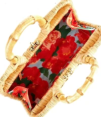 FRANCES VALENTINE Buzzy Basket Wicker Frame Bag