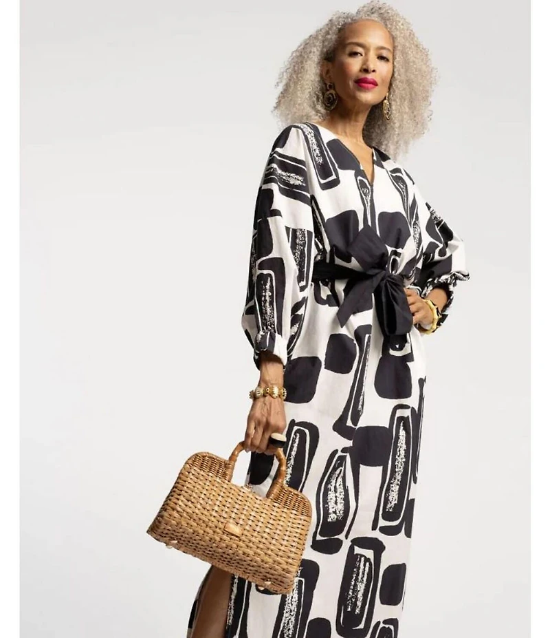 FRANCES VALENTINE Buzzy Basket Wicker Frame Bag