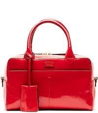 FRANCES VALENTINE Crinkle Leather Bunny Satchel Bag
