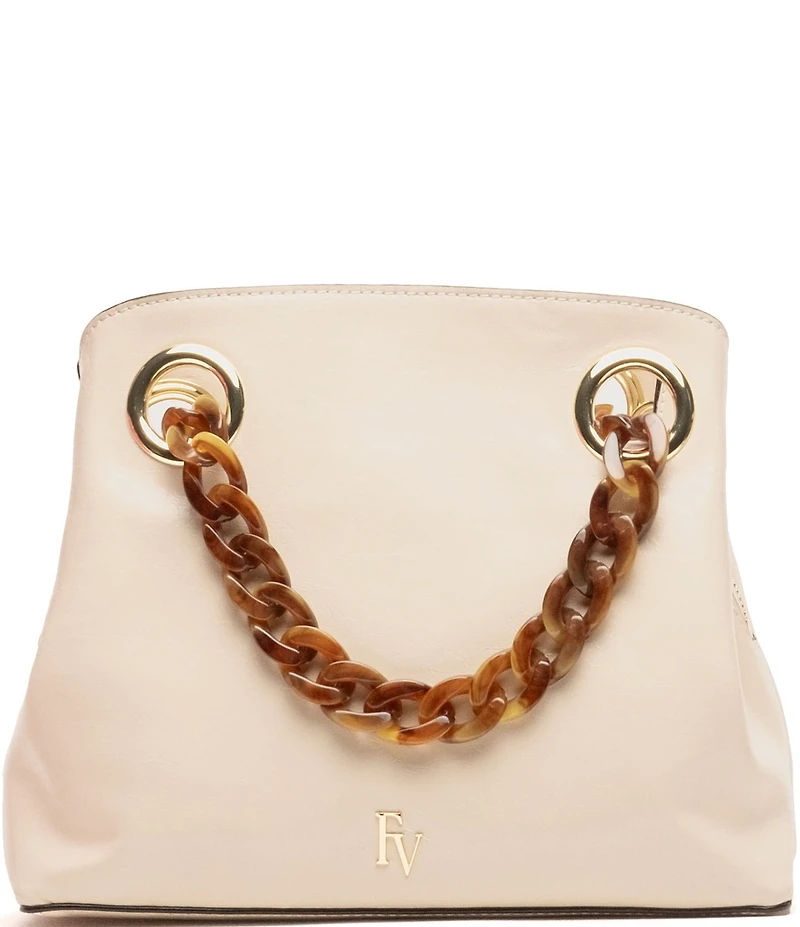 FRANCES VALENTINE Crinkled Leather Skip Tote Bag