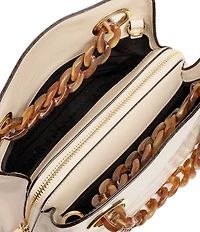 FRANCES VALENTINE Crinkled Leather Skip Tote Bag