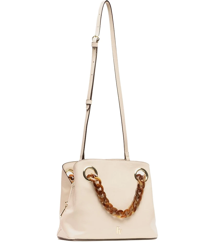 FRANCES VALENTINE Crinkled Leather Skip Tote Bag
